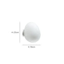 GobekUsa Glass Egg Wall Sconces Lamp Ceiling Light with E27 Led Bulb