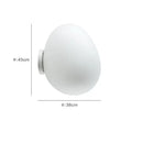 GobekUsa Glass Egg Wall Sconces Lamp Ceiling Light with E27 Led Bulb