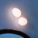 GobekUsa Glass Egg Wall Sconces Lamp Ceiling Light with E27 Led Bulb