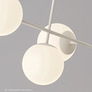 GobekUsa French White Pendant Chandelier Light Set with E27 Bulb for Elegant Décor