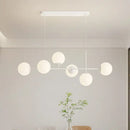GobekUsa French White Pendant Chandelier Light Set with E27 Bulb for Elegant Décor