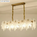 GobekUsa Modern White Glass Pendant Light with 5 LED Heads for Dining Room
