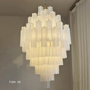 GobekUsa Big White Glass Ceiling Pendant Lights for Home Decor Hanging Lamp