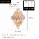 GobekUsa Big White Glass Ceiling Pendant Lights for Home Decor Hanging Lamp