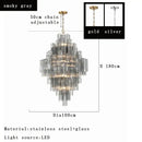 GobekUsa Big White Glass Ceiling Pendant Lights for Home Decor Hanging Lamp