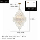 GobekUsa Big White Glass Ceiling Pendant Lights for Home Decor Hanging Lamp
