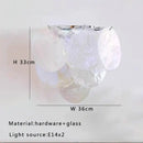 GobekUsa Big White Glass Ceiling Pendant Lights for Home Decor Hanging Lamp