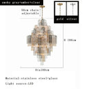 GobekUsa Big White Glass Ceiling Pendant Lights for Home Decor Hanging Lamp
