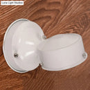 GobekUsa Modern White Glass Schoolhouse Sconce Wall Lamp with Black/White Mirror - 1 Light