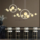 GobekUsa Glass Strip Bubble Chandelier: Unique Magic Bean Pendant Light for Modern Decor