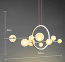 GobekUsa Glass Strip Bubble Chandelier: Unique Magic Bean Pendant Light for Modern Decor