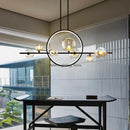 GobekUsa Glass Strip Bubble Chandelier: Unique Magic Bean Pendant Light for Modern Decor
