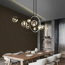 GobekUsa Glass Strip Bubble Chandelier: Unique Magic Bean Pendant Light for Modern Decor