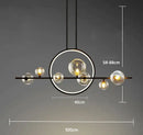GobekUsa Glass Strip Bubble Chandelier: Unique Magic Bean Pendant Light for Modern Decor