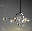 GobekUsa Glass Strip Bubble Chandelier: Unique Magic Bean Pendant Light for Modern Decor