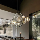 GobekUsa Glass Strip Bubble Chandelier: Unique Magic Bean Pendant Light for Modern Decor