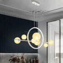 GobekUsa Glass Strip Bubble Chandelier: Unique Magic Bean Pendant Light for Modern Decor
