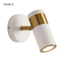 GobekUsa Adjustable Nordic LED Wall Lamp for Bedroom, Modern Minimalist Rotating Light