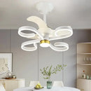 GobekUsa Cream Bedroom Ceiling Fan Light with Remote Control, Elegant Bedroom Lamp Fixtures