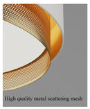 GobekUsa Circular Metal Grid LED Ceiling Light - Modern Room Lighting
