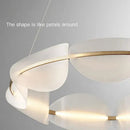 GobekUsa Circular Petal LED Chandelier for Home Decor - Nordic Luxury Lighting Fixtures