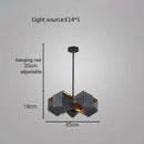 GobekUsa Cube LED Pendant Light: Art Deco Hanging Lamp for All-Match Style
