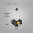 GobekUsa Cube LED Pendant Light: Art Deco Hanging Lamp for All-Match Style
