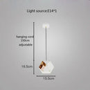 GobekUsa Cube LED Pendant Light: Art Deco Hanging Lamp for All-Match Style