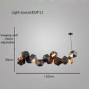 GobekUsa Cube LED Pendant Light: Art Deco Hanging Lamp for All-Match Style