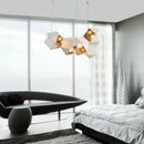GobekUsa Cube LED Pendant Light: Art Deco Hanging Lamp for All-Match Style