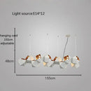GobekUsa Cube LED Pendant Light: Art Deco Hanging Lamp for All-Match Style