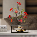 GobekUsa Geometric Golden Rockery Vase Stack for Home Decor