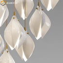 GobekUsa Ceramic LED Staircase Pendant Light Two-Tone Adjustable for Living, Dining, Bedroom