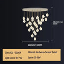 GobekUsa Ceramic LED Staircase Pendant Light Two-Tone Adjustable for Living, Dining, Bedroom