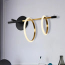 GobekUsa Modern Black/White LED Wall Light Fixture with Straight Arm - Metal Wall Mount Lighting for Living Room