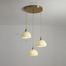 GobekUsa Ceramic LED Pendant Lights: Modern Copper Hanging Lamp for Home Indoor Lighting
