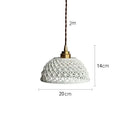 GobekUsa Ceramic LED Pendant Lights: Modern Copper Hanging Lamp for Home Indoor Lighting