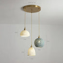 GobekUsa Ceramic LED Pendant Lights: Modern Copper Hanging Lamp for Home Indoor Lighting