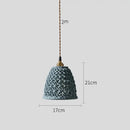 GobekUsa Ceramic LED Pendant Lights: Modern Copper Hanging Lamp for Home Indoor Lighting
