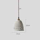 GobekUsa Ceramic LED Pendant Lights: Modern Copper Hanging Lamp for Home Indoor Lighting