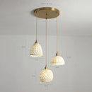 GobekUsa Ceramic LED Pendant Lights: Modern Copper Hanging Lamp for Home Indoor Lighting