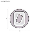 GobekUsa White Scandinavian LED Acrylic Sconce Light for Study Room - Wall Lighting Fixture with Warm and White Light Options