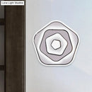 GobekUsa White Scandinavian LED Acrylic Sconce Light for Study Room - Wall Lighting Fixture with Warm and White Light Options