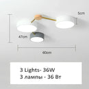GobekUsa LED Wood Ceiling Chandelier for Living Room, Bedroom, Kids Room Decor