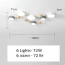GobekUsa LED Wood Ceiling Chandelier for Living Room, Bedroom, Kids Room Decor