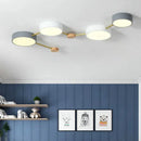 GobekUsa LED Wood Ceiling Chandelier for Living Room, Bedroom, Kids Room Decor