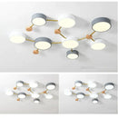 GobekUsa LED Wood Ceiling Chandelier for Living Room, Bedroom, Kids Room Decor