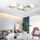 GobekUsa LED Wood Ceiling Chandelier for Living Room, Bedroom, Kids Room Decor