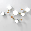GobekUsa LED Wood Ceiling Chandelier for Living Room, Bedroom, Kids Room Decor