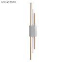 GobekUsa Modern LED Marble Rectangle Wall Light with Slim Tube Detail in White/Warm Light, White/Green Color Option